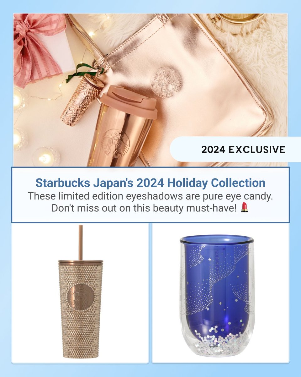 zenmarket_en's tweet image. Starbucks Japan's 2024 Holiday Collection
Savor the season with Starbucks Japan's enchanting 2024 Winter Holiday collection! ☕️❄️

#starbucksjapan #holidaycollection