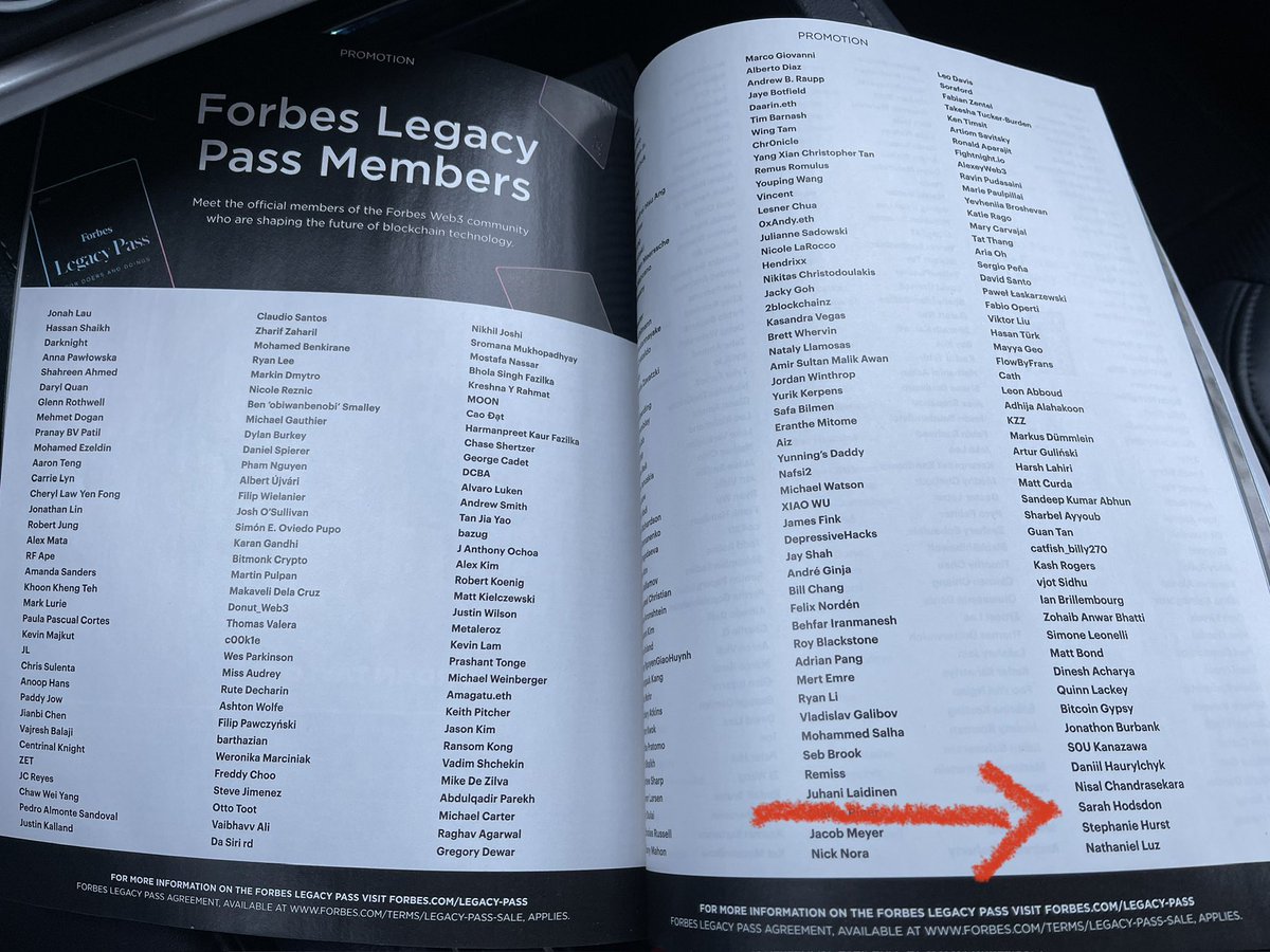 Sativa 💨 (@sativaonx) on Twitter photo Can you find Sativa’s name on this list? IYKYK 😉
Thank you <a href="/ForbesWeb3/">Forbes Web3</a> for the opportunity to be apart of some of the best minds in the world. Let’s build greatness in 2025. Cheers 🥂 Can you find Sativa’s name on this list? IYKYK 😉
Thank you <a href="/ForbesWeb3/">Forbes Web3</a> for the opportunity to be apart of some of the best minds in the world. Let’s build greatness in 2025. Cheers 🥂