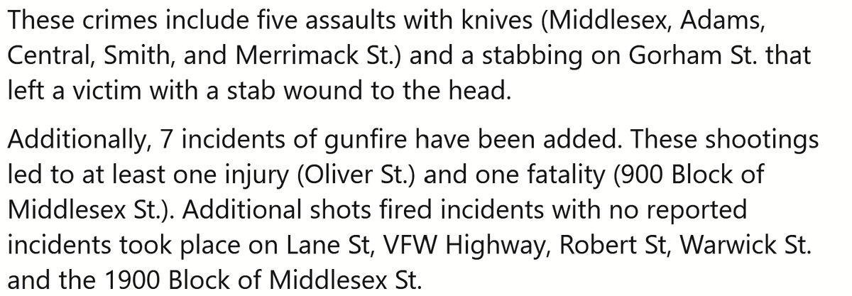 LowellVCM's tweet photo. 13 recent crimes have been added to LowellVCM. More details can be found at https://t.co/Tw0Yp6RYYz. https://t.co/474TLw9YV2