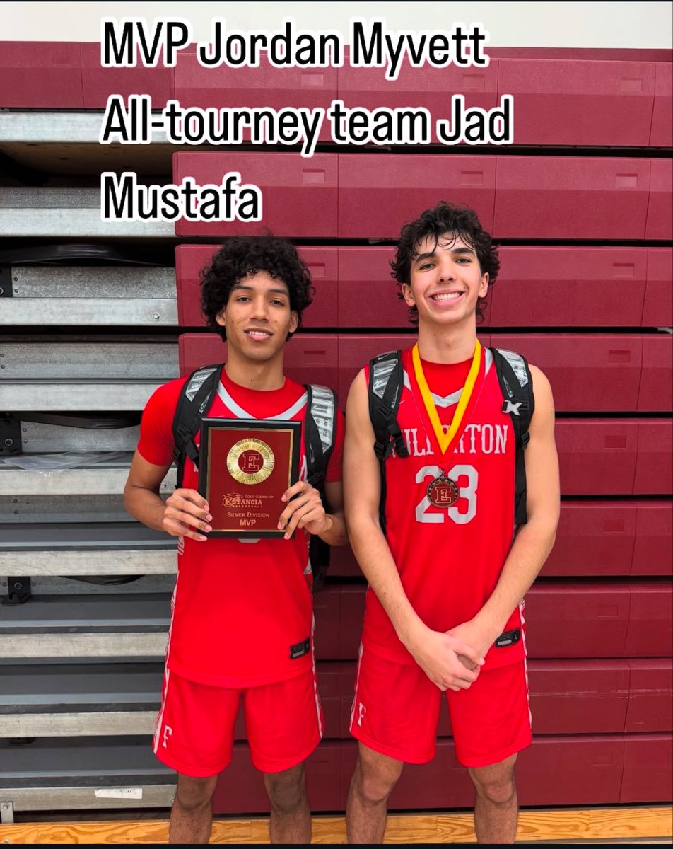 Fullerton Basketball (@fuhsbasketball) on Twitter photo Fullerton wins the silver division at the Estancia Coast Classic. Sr. Jordan Myvett averaged 18ppg and Sr. Jad Mustafa averaged 17.5ppg. <a href="/CoachKamrath/">Erik Kamrath</a> <a href="/1893_FUHSSPORTS/">Fullerton Union High School Athletics</a> <a href="/fullertonhigh/">The Tribe</a> <a href="/James_Escarcega/">James Escarcega 📈🏈🏀⚾️🥎 🤼🤽🏽♂️🏊🏼♀️🏌🏻⚽️</a> <a href="/MattyK31/">Matthew Kovach</a> <a href="/OCSportsZone/">OC Sports Zone</a> <a href="/SteveFryer/">Steve Fryer</a> <a href="/ScholSeries/">Scholastic Series</a> <a href="/fjuhsd/">Fullerton Joint Union High School District</a> <a href="/sjonesy_02/">Sammy Jones</a> Fullerton wins the silver division at the Estancia Coast Classic. Sr. Jordan Myvett averaged 18ppg and Sr. Jad Mustafa averaged 17.5ppg. <a href="/CoachKamrath/">Erik Kamrath</a> <a href="/1893_FUHSSPORTS/">Fullerton Union High School Athletics</a> <a href="/fullertonhigh/">The Tribe</a> <a href="/James_Escarcega/">James Escarcega 📈🏈🏀⚾️🥎 🤼🤽🏽♂️🏊🏼♀️🏌🏻⚽️</a> <a href="/MattyK31/">Matthew Kovach</a> <a href="/OCSportsZone/">OC Sports Zone</a> <a href="/SteveFryer/">Steve Fryer</a> <a href="/ScholSeries/">Scholastic Series</a> <a href="/fjuhsd/">Fullerton Joint Union High School District</a> <a href="/sjonesy_02/">Sammy Jones</a>