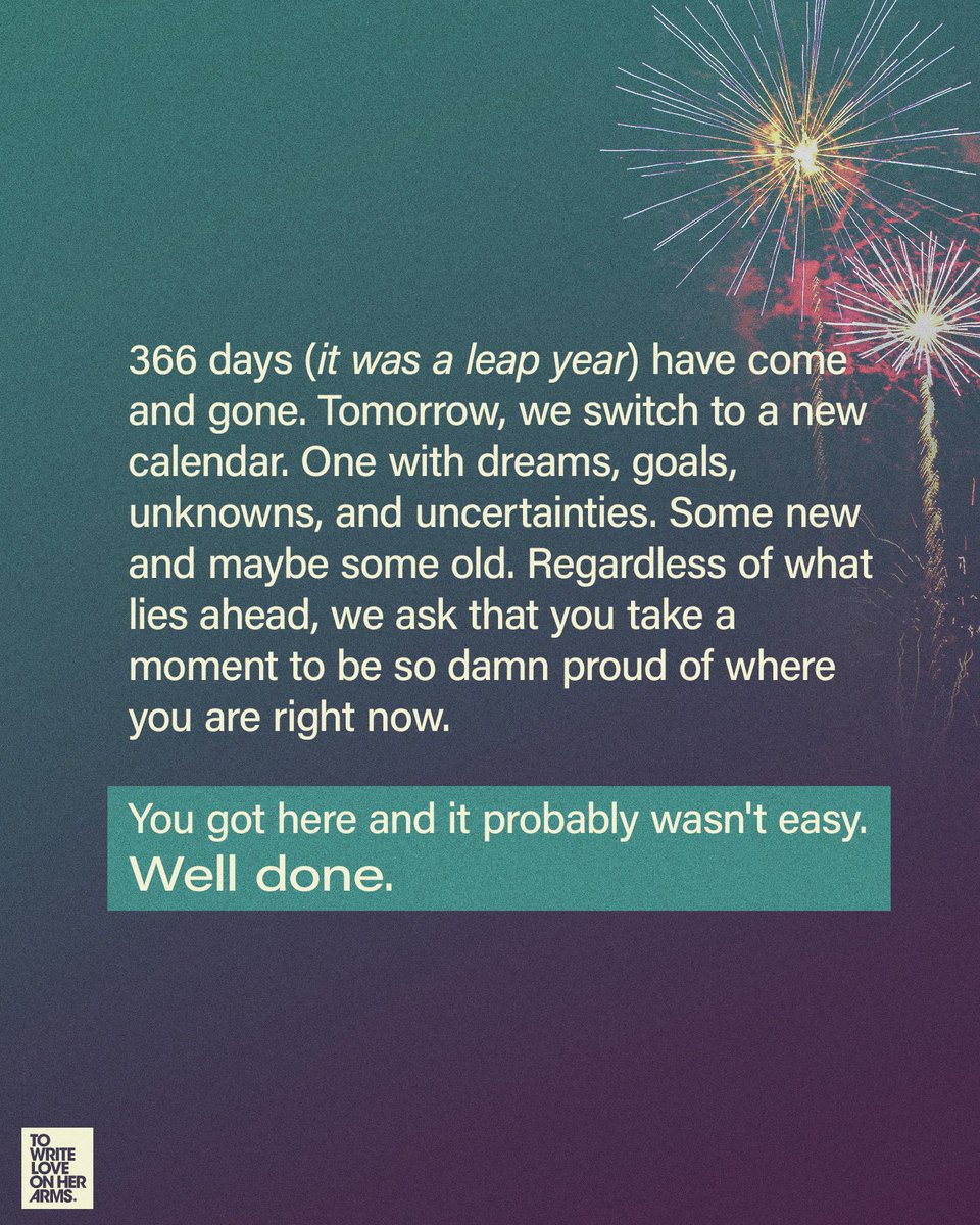 Thank you for being here. 🤍 No matter what next year holds, we’re always keeping hope close.