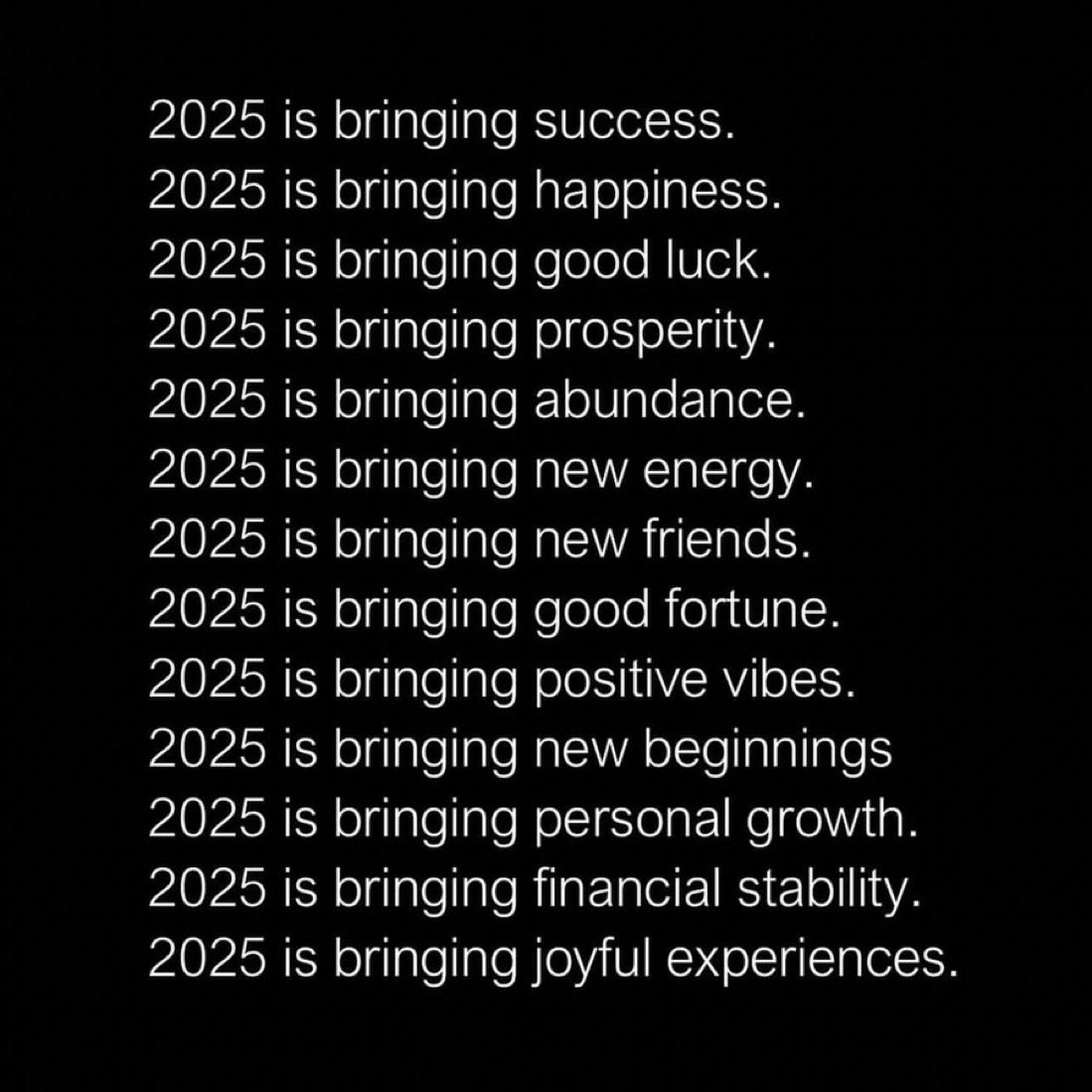 I CLAIM EVERYTHING FOR 2025. ✨