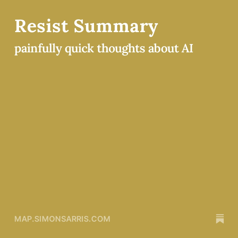 some great and terrible fears about the future as it exists today, re: thought rot from AI