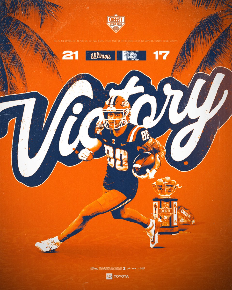 YOUR CHEEZ-IT CITRUS BOWL CHAMPIONS!
 
#Illini // #HTTO // #famILLy