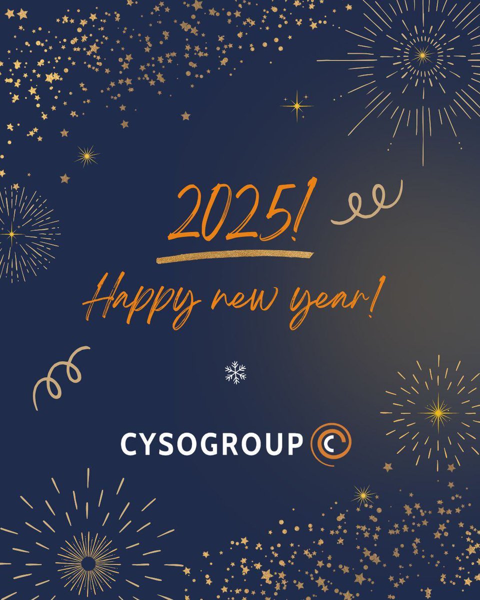 CysoGroup wenst iedereen een gezond, succesvol en gelukkig 2025!