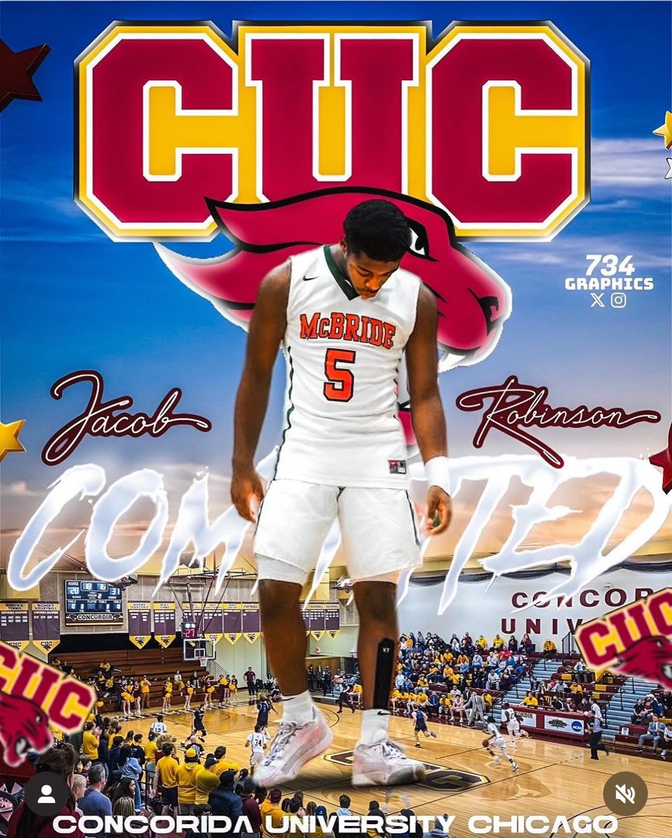 I am blessed to announce that I will continue my basketball journey at Concordia University of Chicago in 2025!!!!! I would like to give a big Thank you to God, my parents, grandparents, coaches and my trainers and friends for all supporting and believing in me over the years.