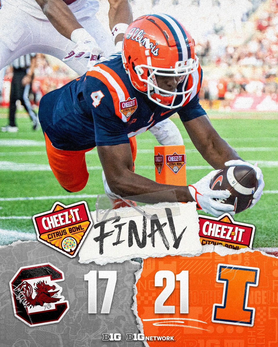 The Fighting Illini are <a href="/CitrusBowl/">Cheez-It Citrus Bowl</a> Champs 🙌

#B1GFootball x <a href="/IlliniFootball/">Illinois Football</a>