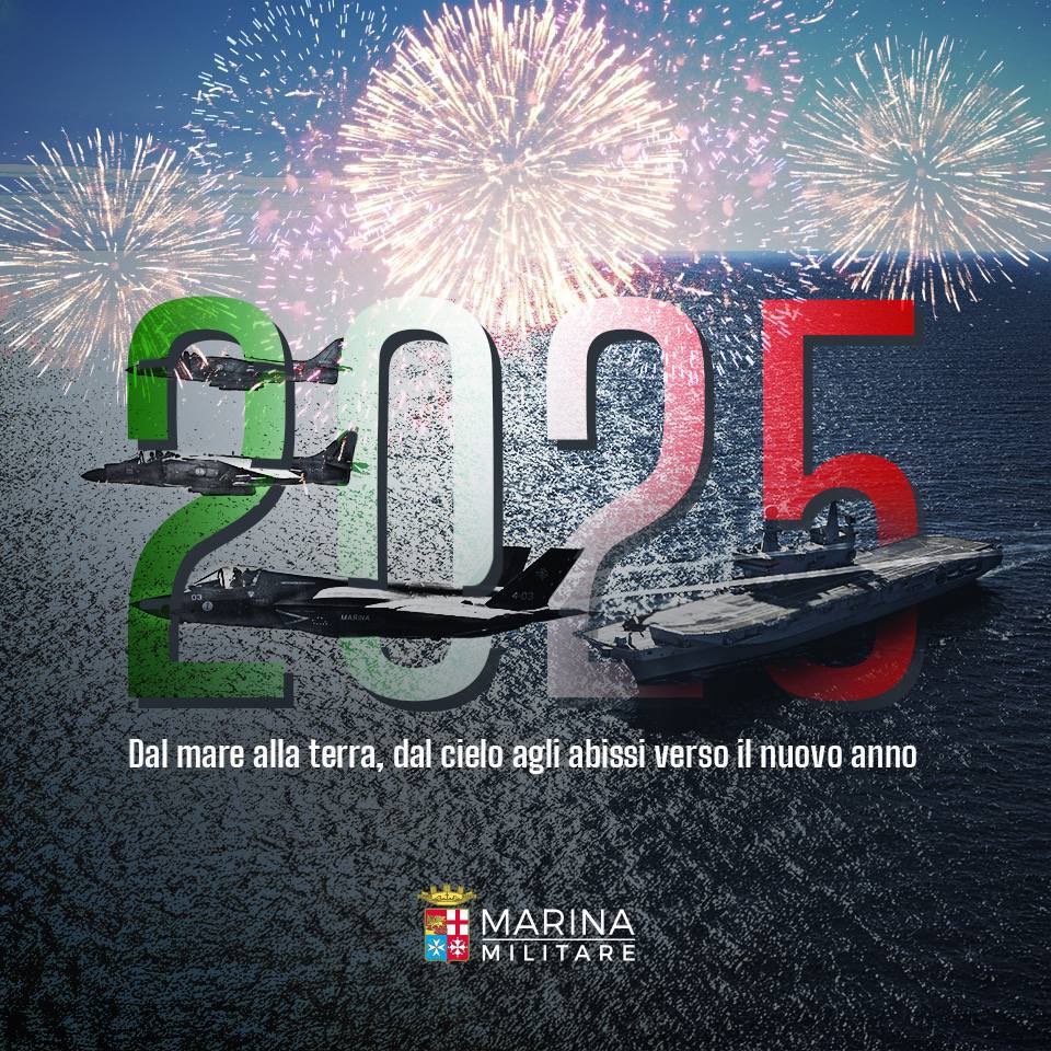ItalianNavy's tweet photo. #Buon2025
#BuonAnno
#IlGrandeEquipaggio
#Marina2040
#ProfessionistidelMare https://t.co/FPzwLI6O14