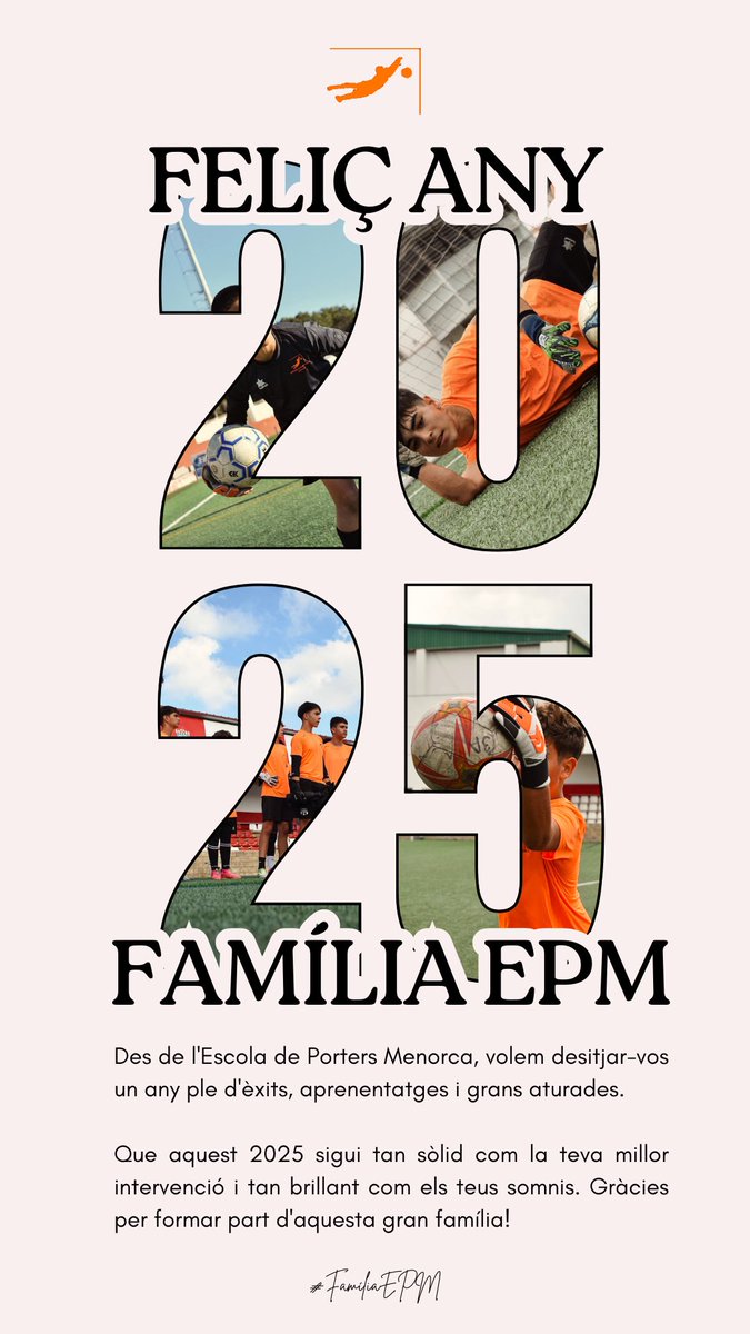 EscuelaMenorca's tweet photo. Feliç any 2025, #FamíliaEPM 🧡! https://t.co/TkgYvYkXzB