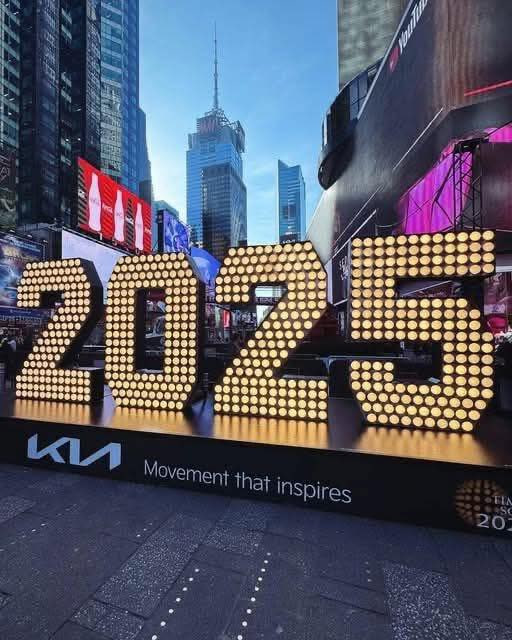 Times Square has unveiled the 2025 digits, and it's already lighting up our dreams for the new year! 🌟 Here's to epic moments, incredible adventures, and limitless possibilities ahead. 🎉 #TimesSquare2025 #NewYearNewAdventures #LookingForward