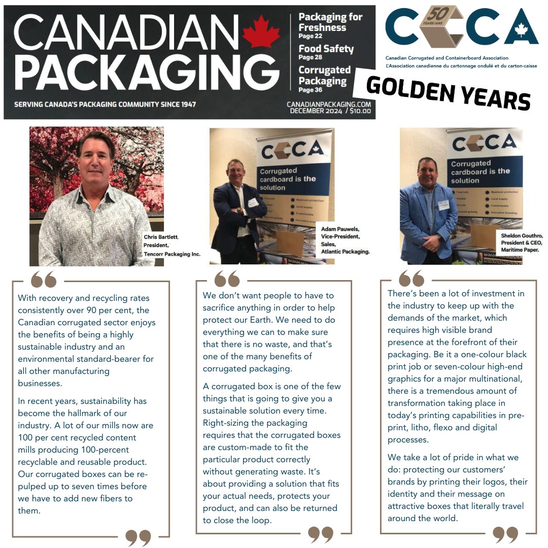 Our community wraps up a great year of #50thAnniversary celebrations, with many thanks to everyone who has helped make them so special.
Enjoy this recent <a href="/CdnPackaging/">Canadian Packaging</a> Magazine article featuring our great story:
canadianpackaging.com/features/golde…
December issue PDF - canadianpackaging.com/digital-edition