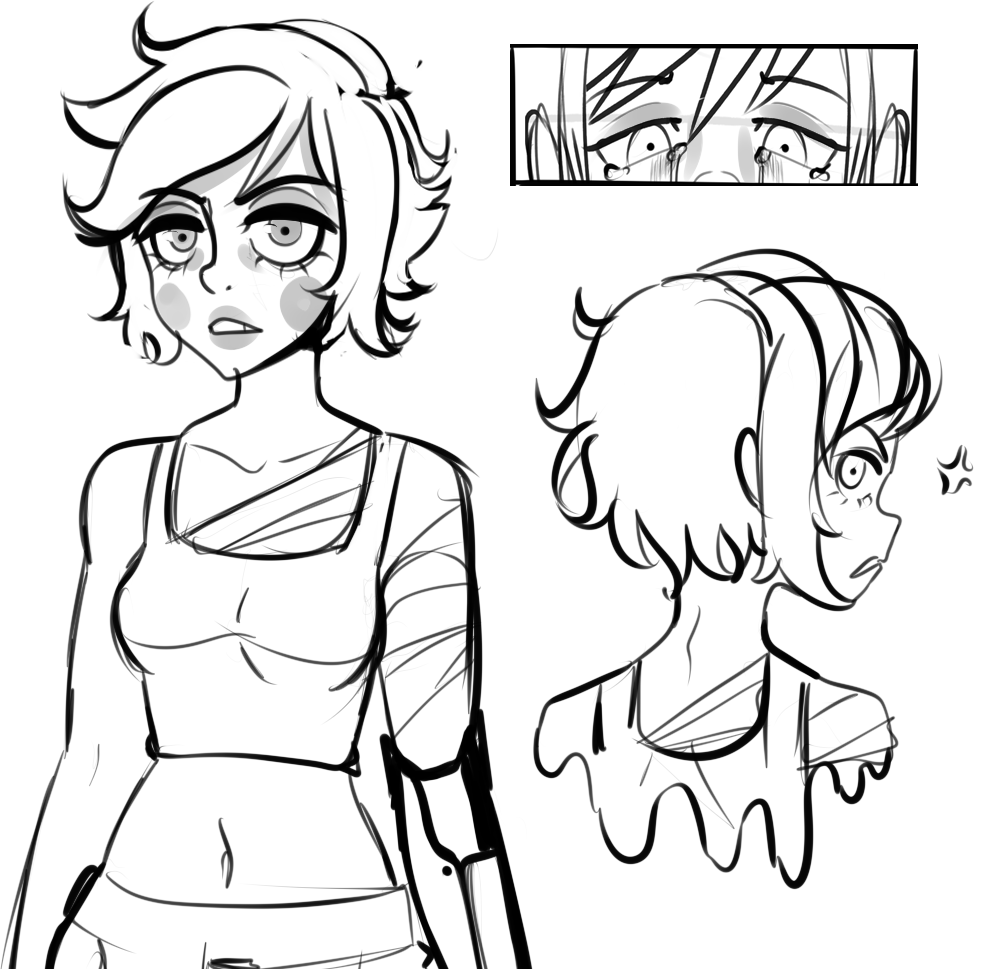 Concept art. #sketch 
Less is better,  I think.