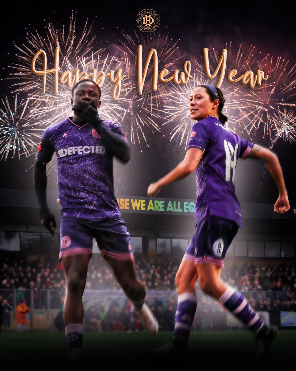 DulwichHamletFC's tweet image. Heading into 2025 with a point to prove 👊 

Happy New Year Hamlet fans 🎉