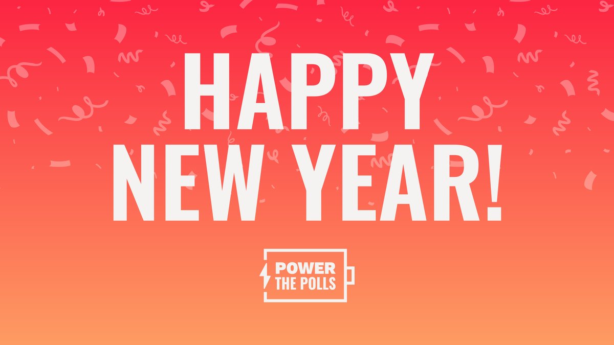 Cheers to an incredible year, poll workers! You made elections run smoothly, you helped your neighbors vote, and you powered the polls! We're so grateful for all you did this year to serve your community.