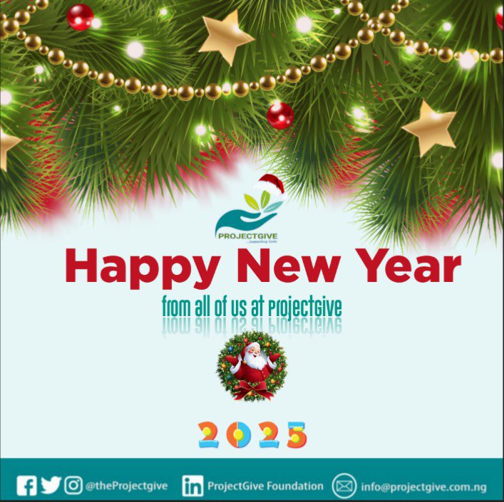 theProjectGive's tweet image. Happy New Year! As we welcome 2025, we remain inspired by the power of community and the impact we can make by coming together to create lasting change and build a brighter future for all. Thank you for your continued support, here’s to a year of hope, compassion, and progress.