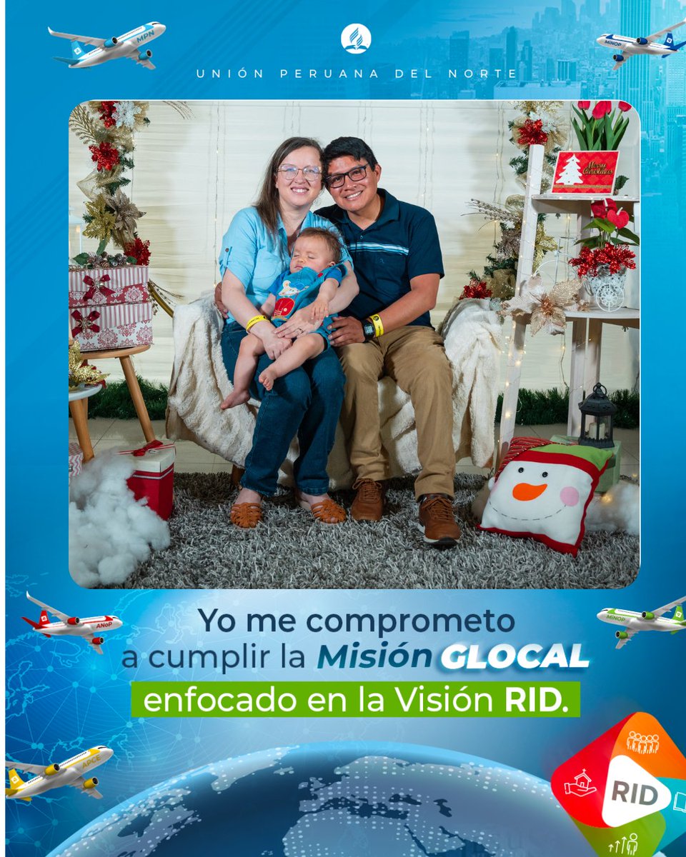 Junto a mi familia nos unimos y comprometemos en el avance de la obra de Dios, enfocados en:
#MisiónGloCal #RID
#MiCOP