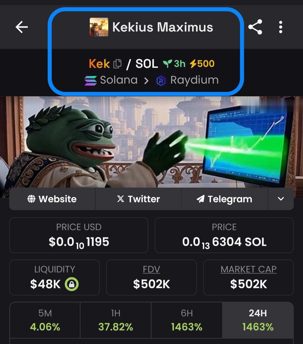 Kekius MEME (@kekiussolcto) on Twitter photo πΈ<a href="/elonmusk/">Elon Musk</a> πΈ $Kek
πΈ#Kek IS BOOSTED 500Γ ON <a href="/dexscreener/">DEX Screener</a>π¦
π¦
π¦
NEXT <a href="/dexscreener/">DEX Screener</a> TRENDING, CMC TOP GAINERβ‘οΈβ‘οΈβ‘οΈβ‘οΈπ
LET'S HIT 10 MILLION MCAP TODAY πππΈπΈπ
dexscreener.com/solana/TEUtukrβ¦
TEUtukrJ7ZuFHJ4cmdJvHBL6P7ycKag5huRzWB3oYEu
#Kek #Kekius #KekiusMaximus #ElonMusk πΈ<a href="/elonmusk/">Elon Musk</a> πΈ $Kek
πΈ#Kek IS BOOSTED 500Γ ON <a href="/dexscreener/">DEX Screener</a>π¦
π¦
π¦
NEXT <a href="/dexscreener/">DEX Screener</a> TRENDING, CMC TOP GAINERβ‘οΈβ‘οΈβ‘οΈβ‘οΈπ
LET'S HIT 10 MILLION MCAP TODAY πππΈπΈπ
dexscreener.com/solana/TEUtukrβ¦
TEUtukrJ7ZuFHJ4cmdJvHBL6P7ycKag5huRzWB3oYEu
#Kek #Kekius #KekiusMaximus #ElonMusk