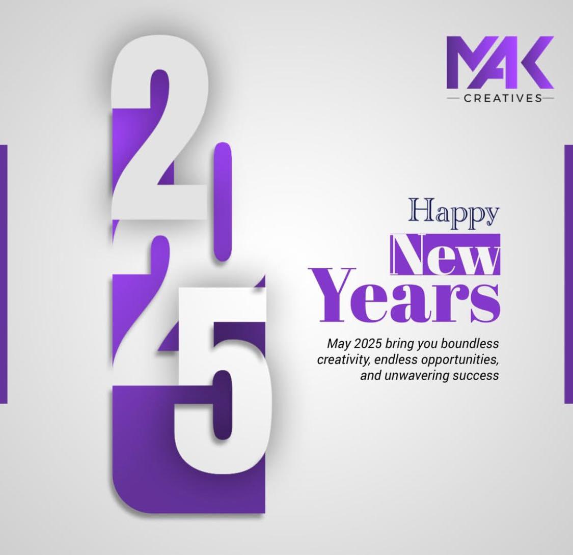 MoixAzam's tweet photo. Hello, 2025!
New year. New goals. Same passion for creativity.
This year, we’re ready to transform more ideas into impact, build more brands that stand out, and take your business to new heights!
#HappyNewYear #MAKCreatives #BrandWithImpact #NewYearNewGoals https://t.co/bl218l8yk8