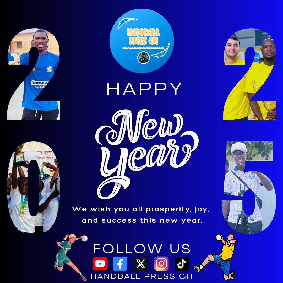 Dear valued viewers,

Thank you for your loyalty and support. I'm honored to have you as part of the Handball Press Gh family.🤾🏾‍♀️🤾🏾✨ 

Wishing you a joyous, prosperous, and handball-filled New Year! 🎊 🥂🥳

Sporty Regards

Handball Press Gh🩵