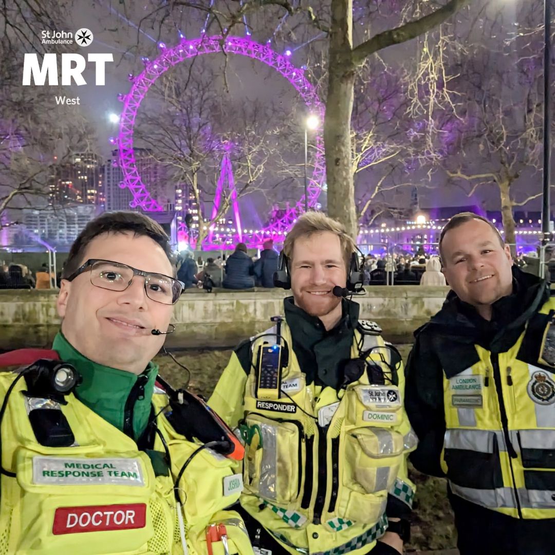 Happy new year to all our followers and especially to our volunteers out in London tonight with London Ambulance Service 🎆🎆