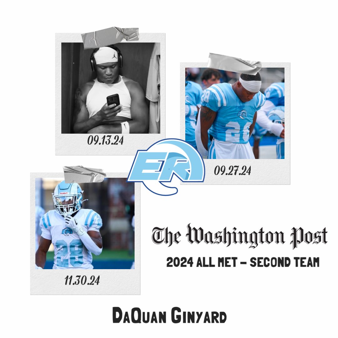 Congratulations to DaQuan Ginyard for being named to The Washington Post's All-Met Second Team!
