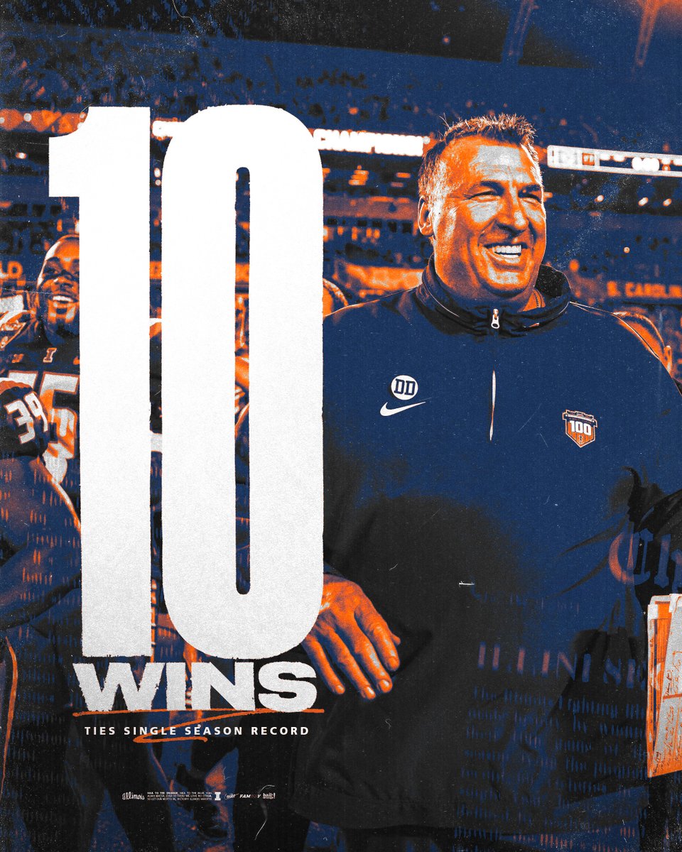 Stacked them all up to 10.

#Illini // #HTTO // #famILLy