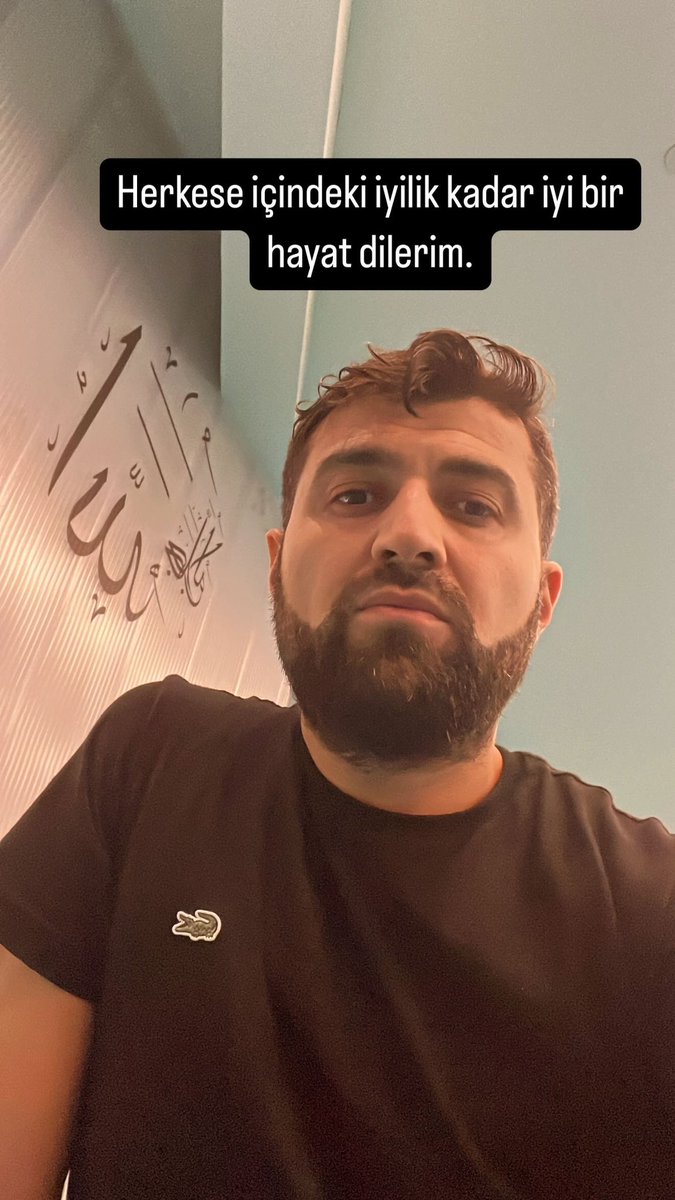 sedatcakrr's tweet photo. Herkese içindeki iyilik kadar iyi bir hayat dilerim.
 #hosgel2025 https://t.co/j0UQebE75r