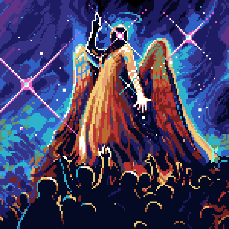 hby_stuff's tweet photo. Last day of 2024. Here's some of my pixel art of this year. #pixelart #ドット絵 https://t.co/ymkEgzkjr1