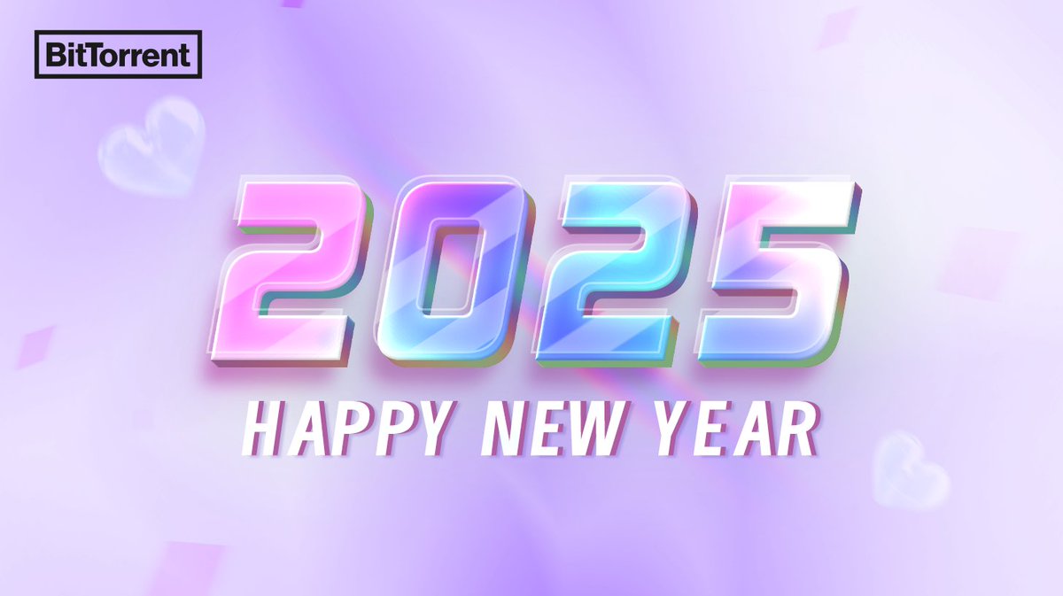 BitTorrent's tweet image. 🎉Happy New Year, #BitTorrent family!

Thank you for being with us—let’s make this year even more remarkable together! 
#Happy2025