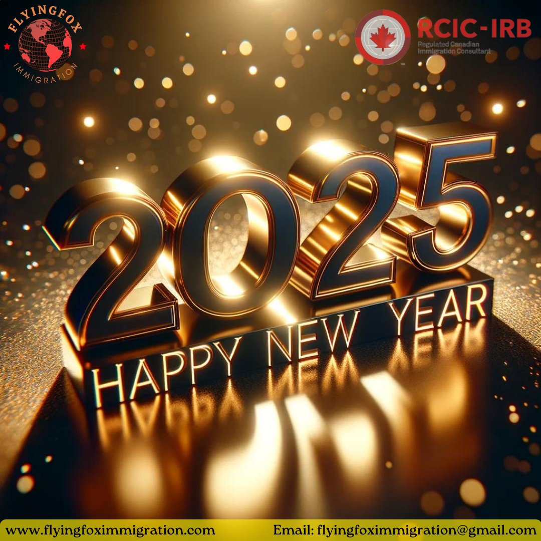 Bidding farewell to the old and welcoming in the new! 🎆 Happy New Year 2025 from us all at FlyingFox Immigration. Here's to new beginnings and successful journeys 🌍✈️ #HappyNewYear2025 #FlyingFoxImmigration