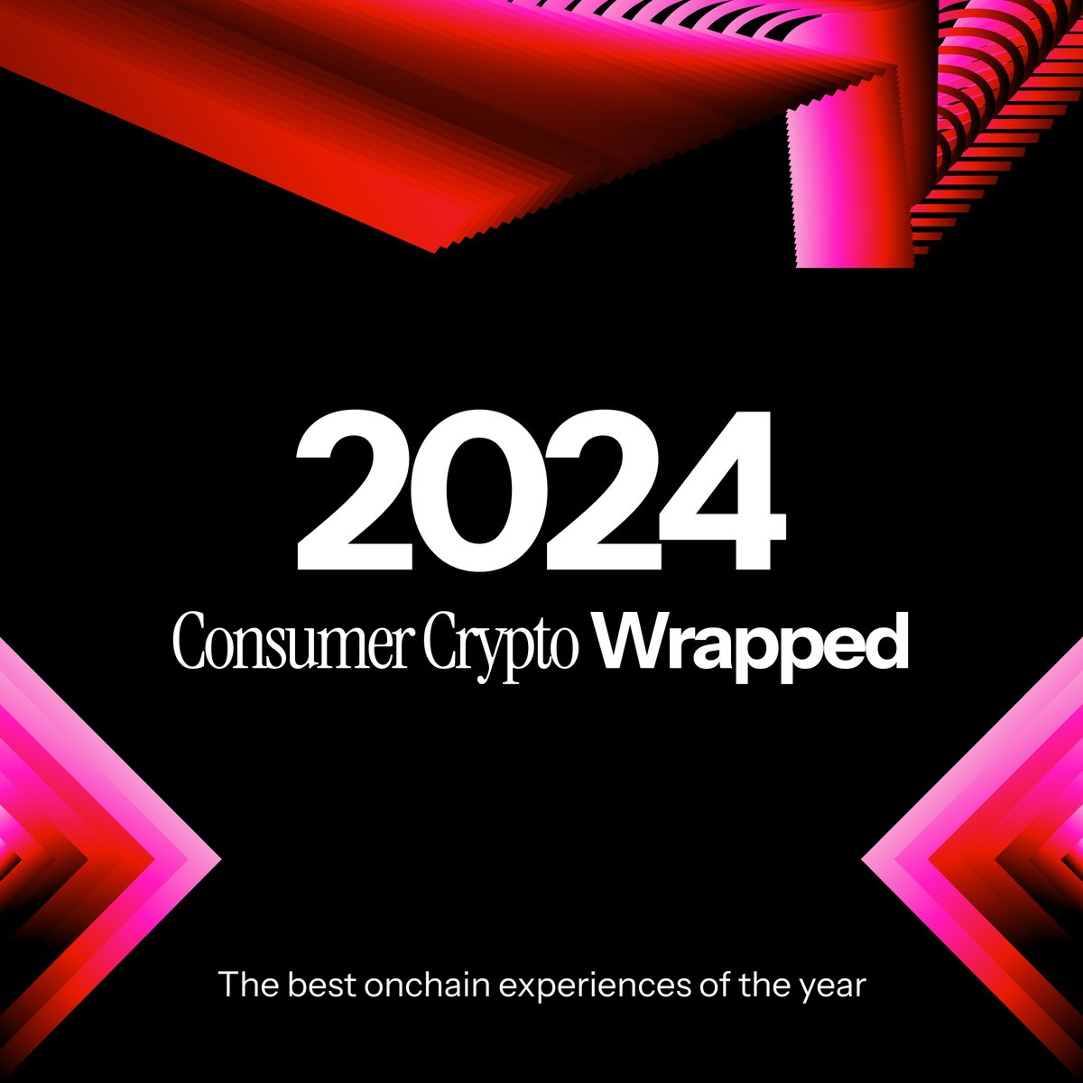 a look back on my personal favorite consumer crypto experiences this year

2024 wrapped 🧵