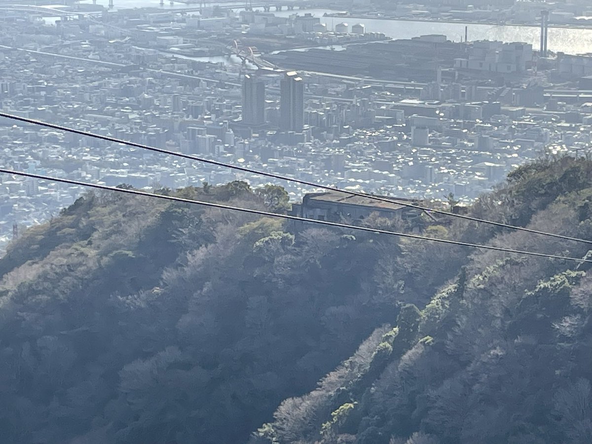 DocFrankie's tweet image. 今朝の摩耶ケーブル山上駅、マヤカン
#マヤカン　#摩耶ケーブル