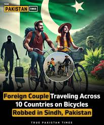 Kashmir_Fact's tweet photo. #Pakistan’s version of mehmaan-nawazi.

Cycle through 10 countries safely, only to get robbed in historic graveyards and looted by 'police' in DHA.

Guest ko hum aise lutte hai – where 'hospitality' meets reality.

#LawlessPakistan #TourismFail #Pakistanfailure #Pakistan #tourists #robbery #happynewyear2025 #Welcome2025 #viral #viralpost
