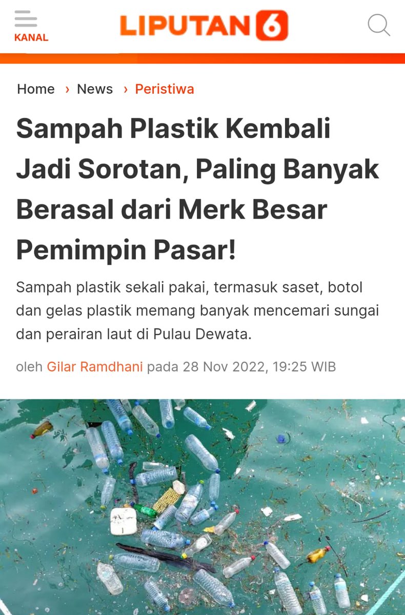 gimana nih kalau ternyata #SampahAquaBikinBanjir dan jadi penyumbang terbesar 😩 kalo dibiarkan apa gak makin parah kedepannya?? lingkungan juga makin rusak kan?