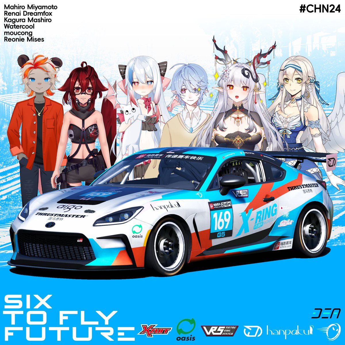 A step forward, our biggest challenge ahead

Check out our lineup for the upcoming HiPole Nurburgring 24 Hour Endurance race!👀

And we also have a special guest, welcome, @RubyNekomata !

#CHN24 #XRingSpirits