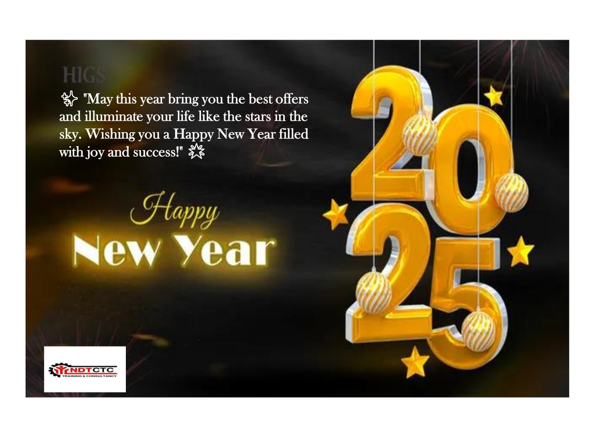 NDTCTC_'s tweet photo. 🎉✨ Cheers to 2025! 🎉✨

May this year bring you joy, love, and countless blessings. Let’s make 2025 our best year yet! 🎊🎆 https://t.co/vCrNgGHYiu