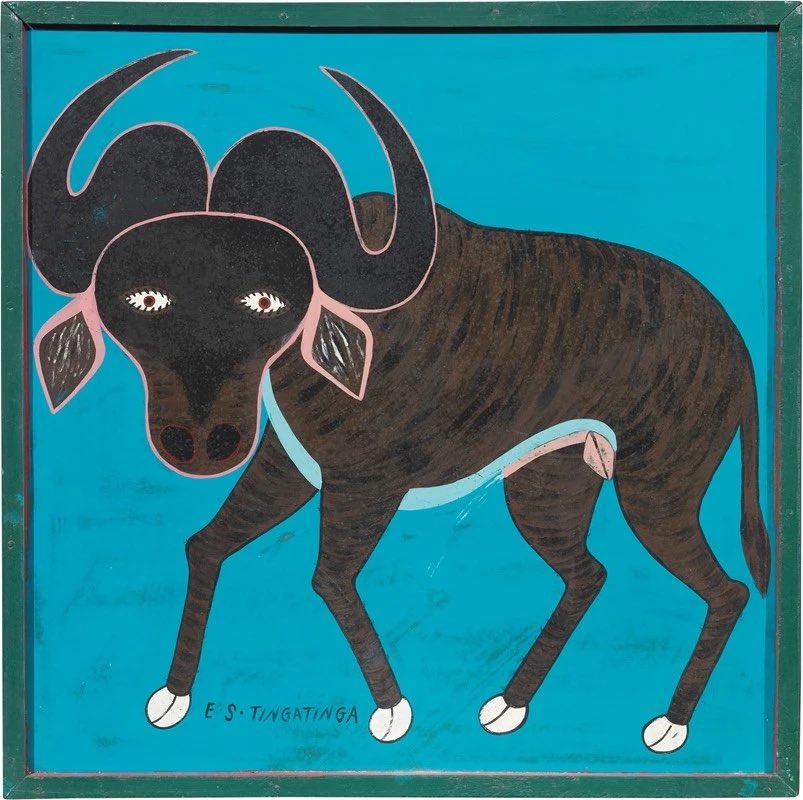 ArtHistAnimalia's tweet photo. Happy Gnu Year!
Edward Saidi Tingatinga (Tanzanian, 1932-1972)
#Gnu, 1968-72
Acrylic on hardboard, 60.5 x 60.5 cm
https://t.co/a5k09uDLFs
#AfricanArt #Tingatinga https://t.co/R15jRf0AoZ