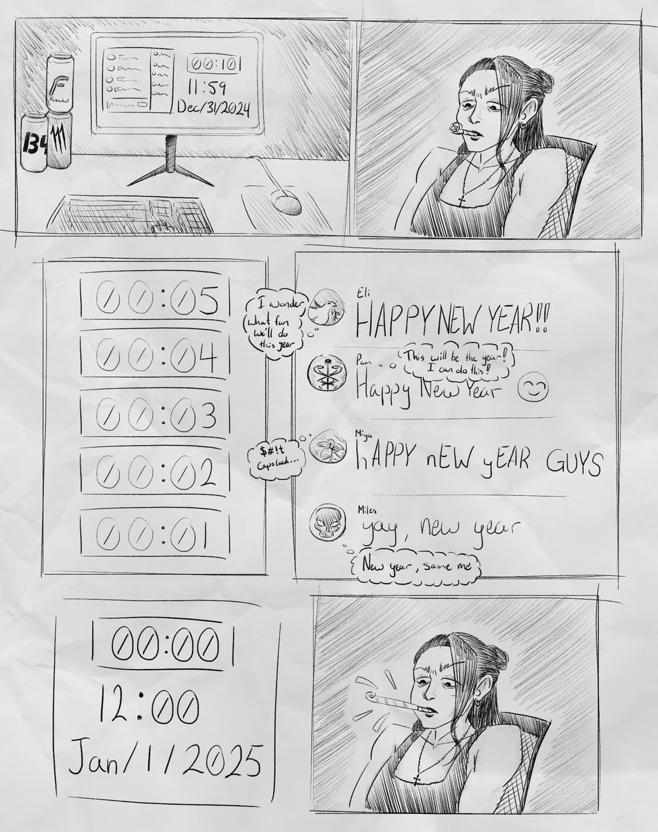 2F00L0's tweet photo. #HappyNewYear #comic #sketchart https://t.co/LFAa8722Ni
