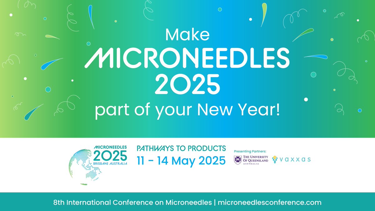 🎉Happy New Year from the Microneedles 2025 Team! 🎉

A new year means new opportunities to connect, innovate, and inspire. We hope to be part of your year ahead as we bring the global community together at #Microneedles2025.

microneedlesconference.com