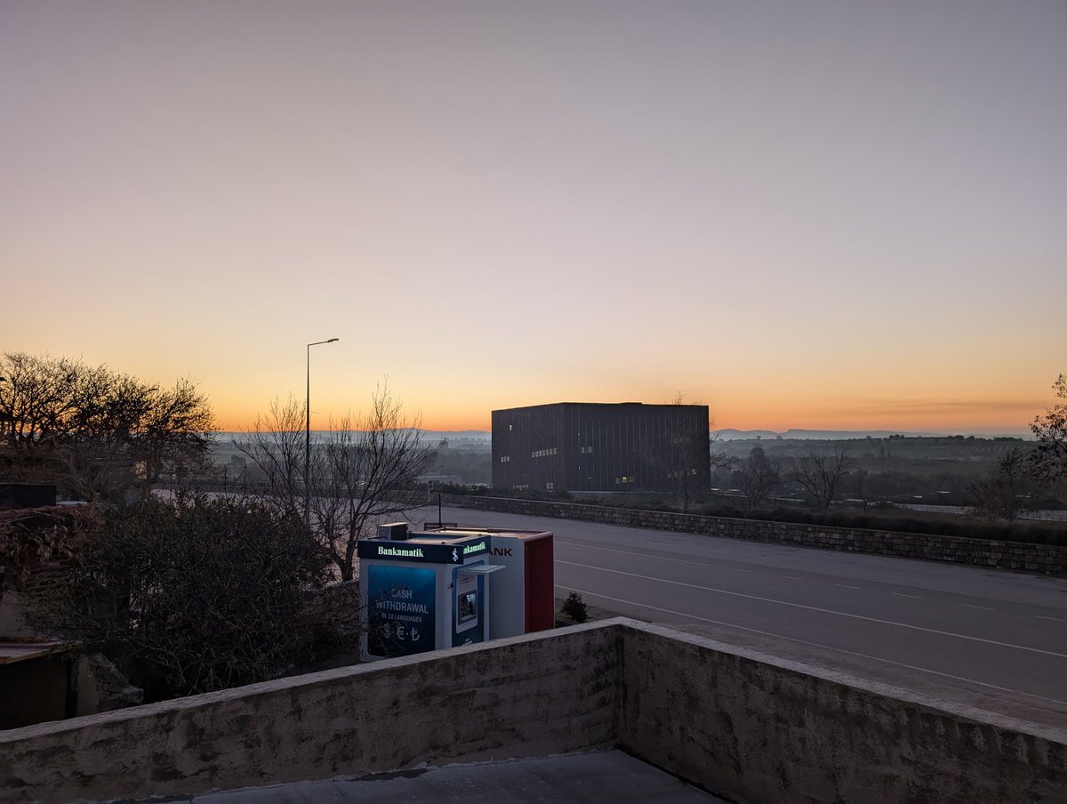 markjstorer's tweet photo. A New Dawn for 2025 from my hotel overlooking the fields of Troy and the museum. #Türkiye m https://t.co/0hKGxWDfcr