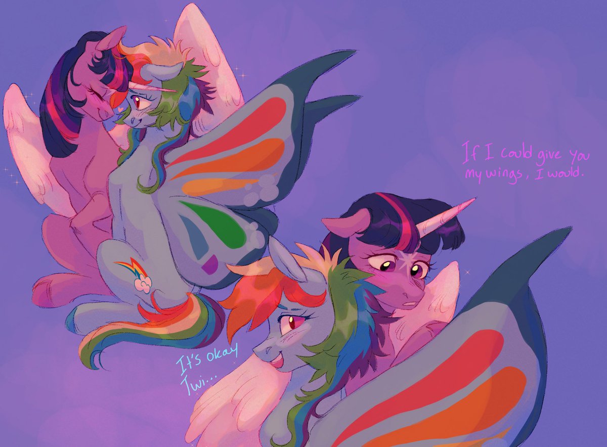 AbbyTabbys's tweet image. Me and you, it’s just us two  #mlp (au)
