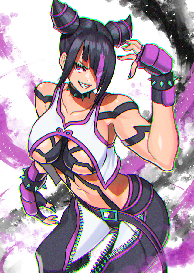 ハン・ジュリ 「1月1日はジュリの誕生日! #StreetFighter #格ゲーキャラ描こうぜ」|アキス 『深谷慶短編集　瞬き』発売中のイラスト