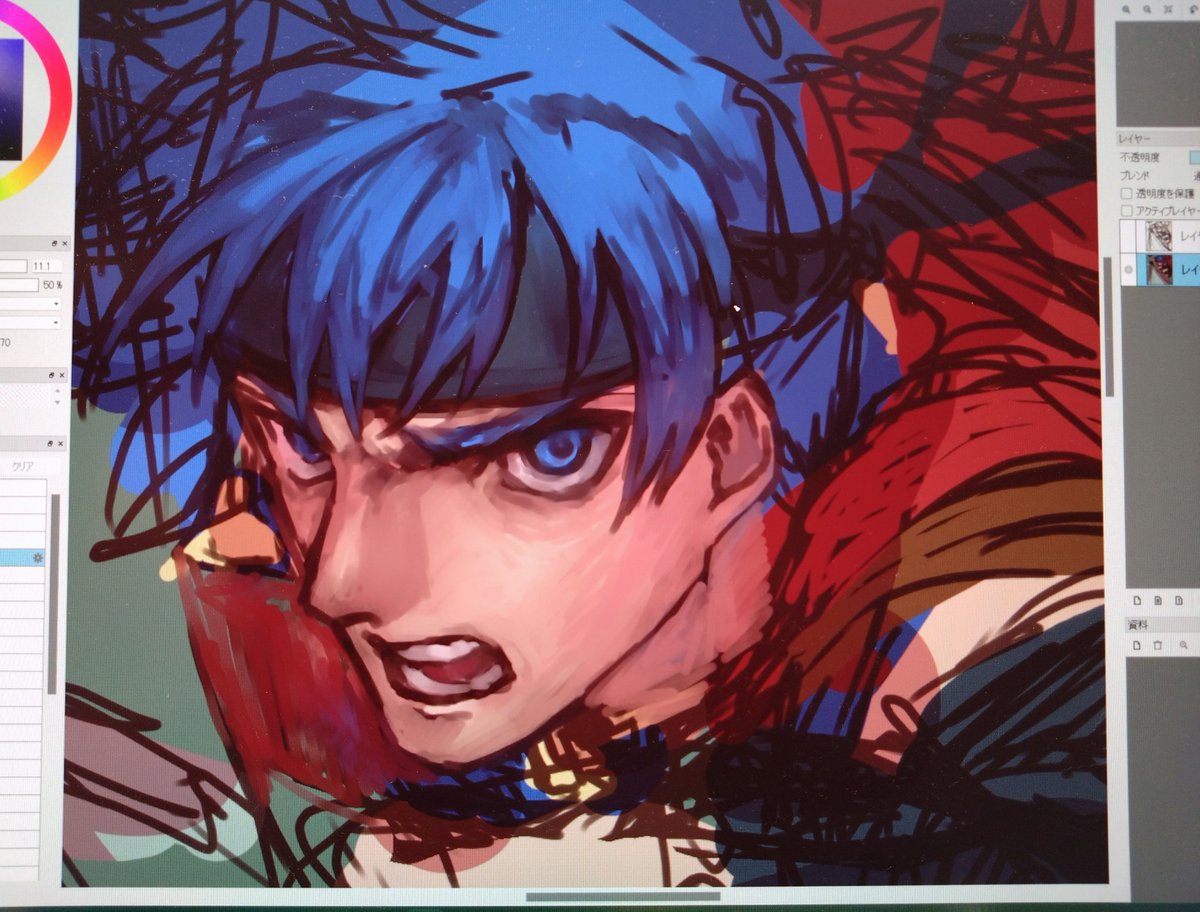 去年のアイク絵達  ※描き終えたのが無い