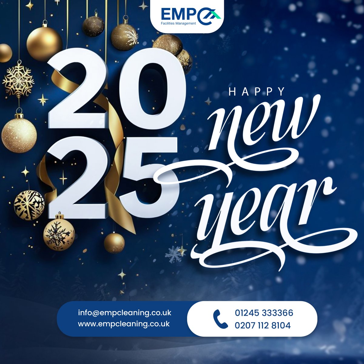 EMP_Facility's tweet photo. Here's to a brighter, better, and bolder 2025!

At EMP Facilities Management, we’re stepping into the new year with gratitude for your trust and partnership. Let’s continue building exceptional spaces together!

Wishing you a prosperous and joyful New Year! 🌟

#HappyNewYear2025 https://t.co/1oTmakwU7B