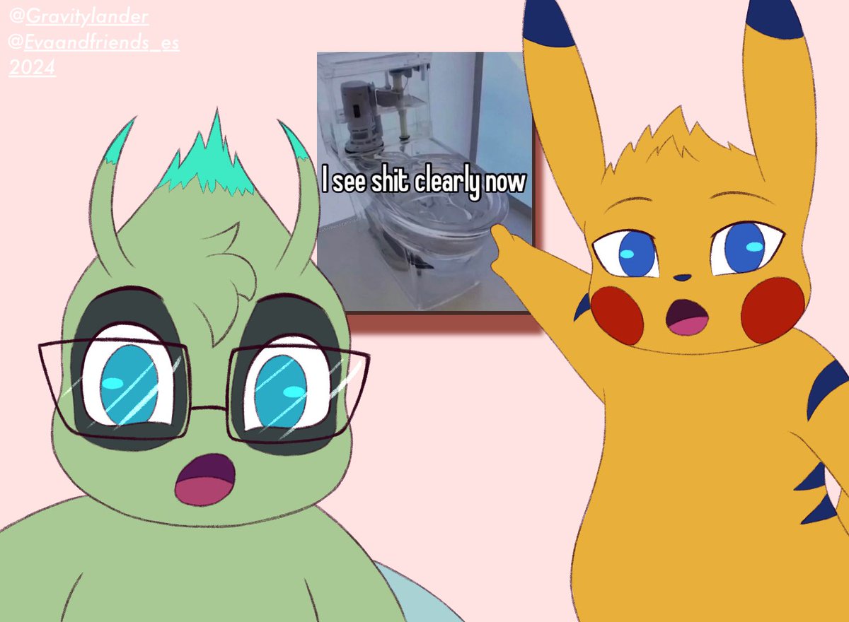 Woah, a meme! 

Last post of 2024! 
Happy New Year!!! :D🎉

#pokemon #pikachu #celebi #meme #shitpost