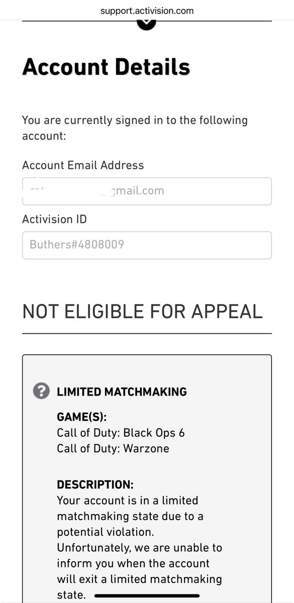 The last day of the year finishing like the entire two last years. Thank You <a href="/ATVIAssist/">Activision Support</a>