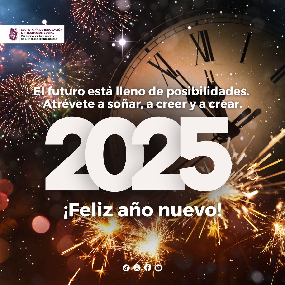 ¡Este es tu año para brillar, crecer y transformar tu vida! 💫

#siisipn #ipndiet #entertprenur #añonuevo #Año2025 #IPN #SomosIPN