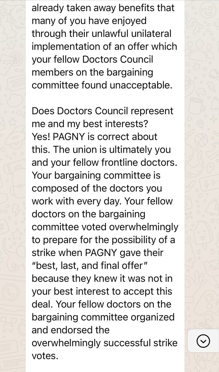 Andrew Goldstein @andrewmakebluesky.bsky.social (@andrewmaketweet) on Twitter photo Shameful that PAGNY, the subcontractor beholden to <a href="/NYCHealthSystem/">NYC Health + Hospitals</a> has chosen dishonesty and union busting over workers and patients.
Here’s PAGNY’s letter and then <a href="/DoctorsCouncil/">Doctors Council SEIU</a> honest, morally clear response to members. Shameful that PAGNY, the subcontractor beholden to <a href="/NYCHealthSystem/">NYC Health + Hospitals</a> has chosen dishonesty and union busting over workers and patients.
Here’s PAGNY’s letter and then <a href="/DoctorsCouncil/">Doctors Council SEIU</a> honest, morally clear response to members.
