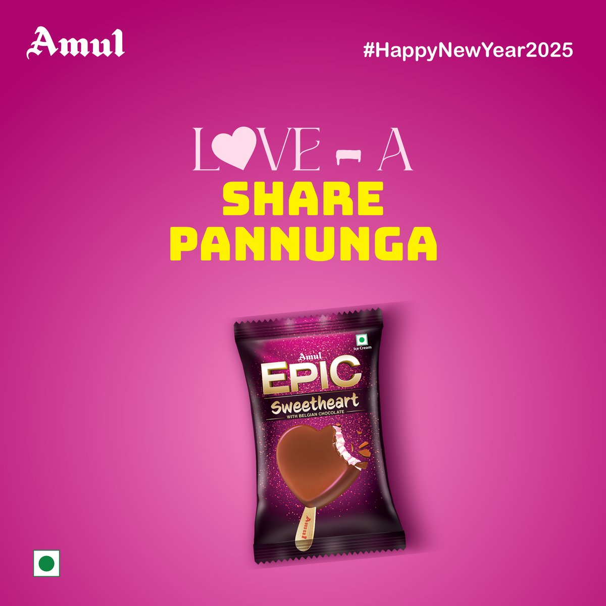 amultamilnadu's tweet photo. 2025 ஆரம்பிக்கலாமா? 

Shop now: https://t.co/9j69j3ufus

#Amul #அமுல் #AmulInTN #AmulGoodness #amultamilnadu #AmulPeanutButter #Epicicecream #AmulWheyProtein #Welcome2025 #HappyNewYear2025 https://t.co/xZD7MIRuLR