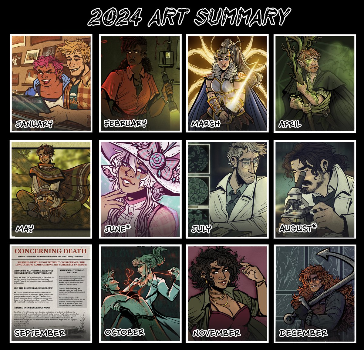 clairecomics's tweet photo. here we go again ✨

Honestly had a bit of a rocky year and I'm glad there was more art than I was expecting. https://t.co/cdea51lfnq